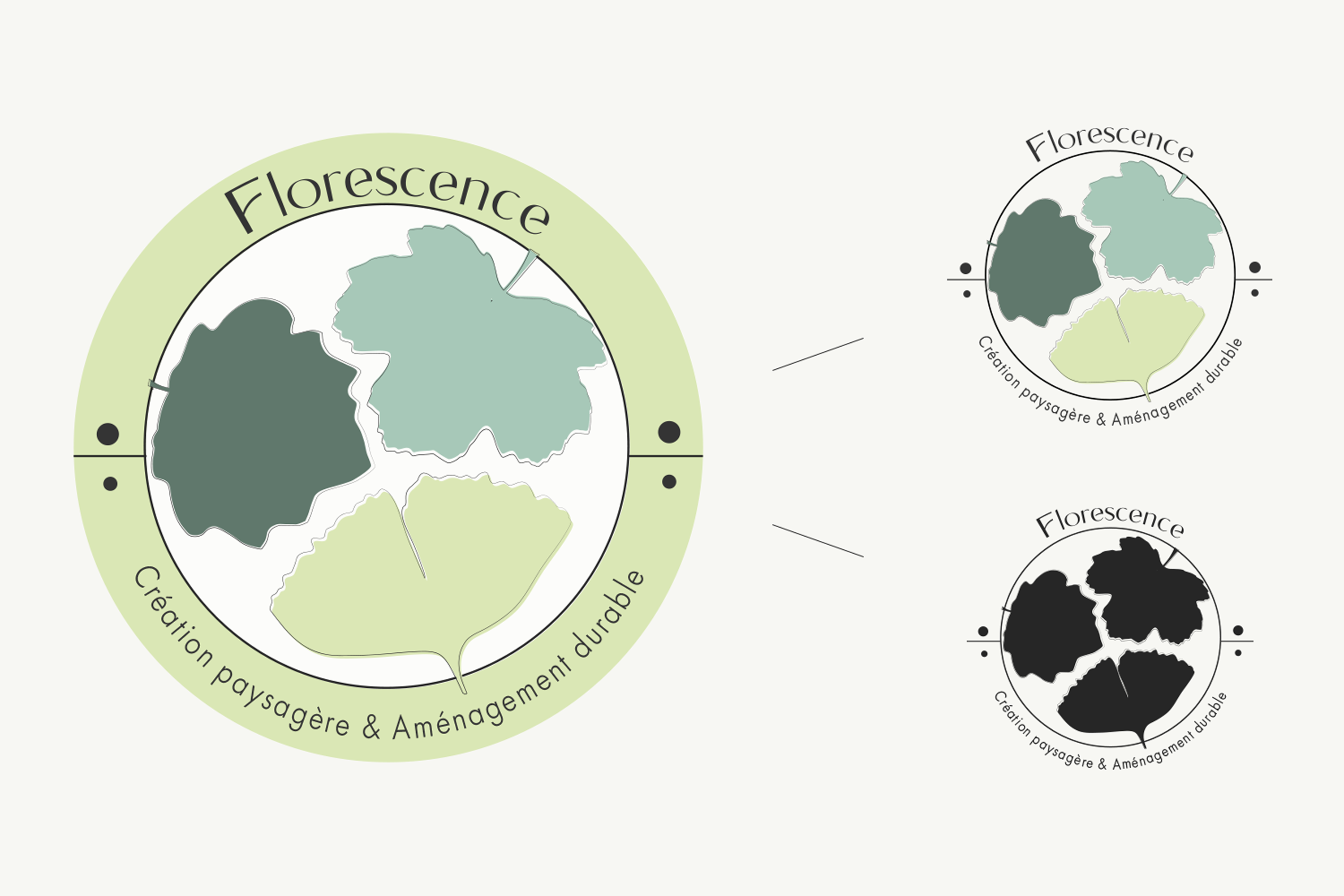 Déclinaisons du label Florescence en écusson
