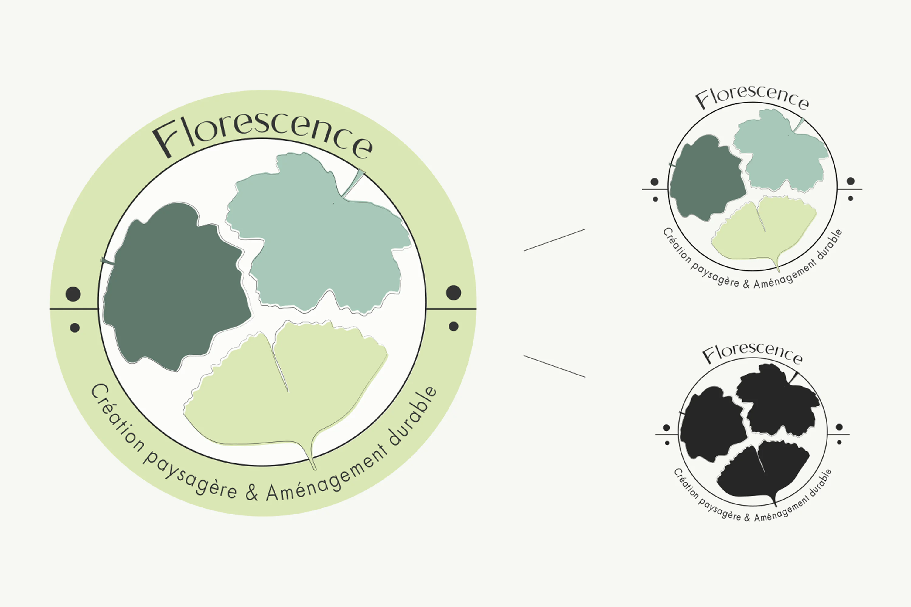 Déclinaisons du label Florescence en écusson
