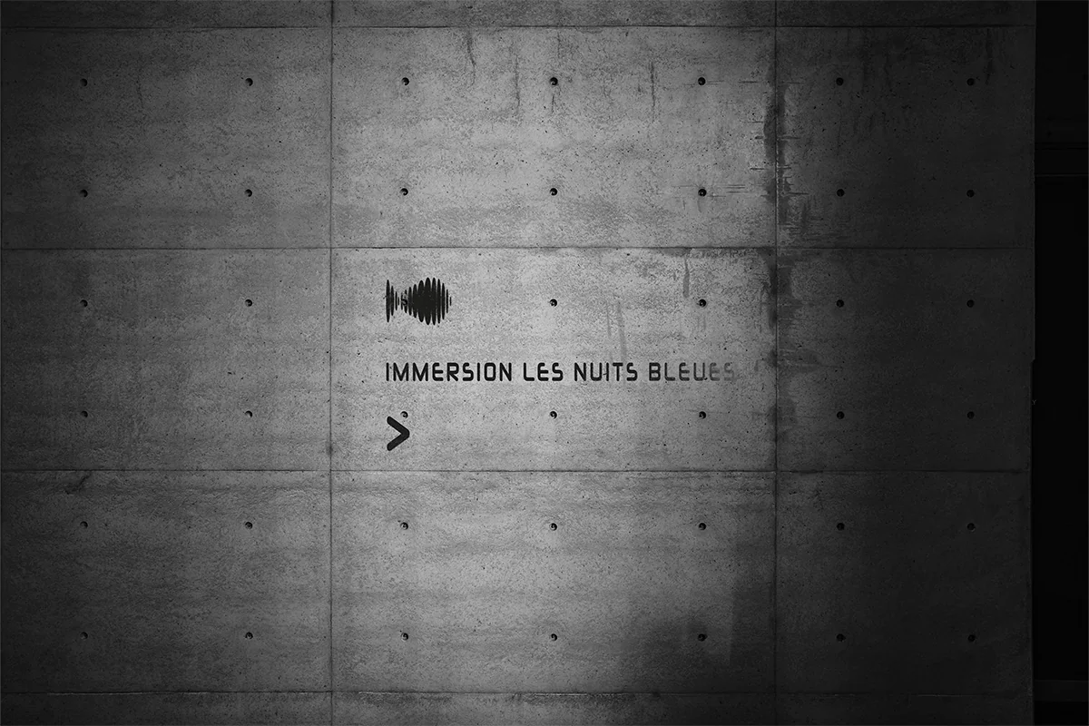 Signalétique murale Les Nuits Bleues